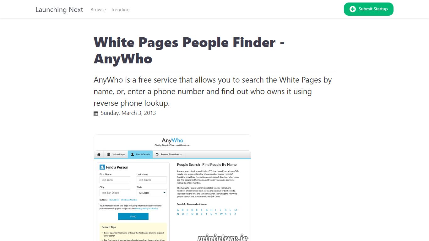 White Pages People Finder - AnyWho: AnyWho is a free service that ...